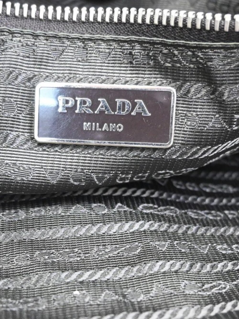 PRADA MILANO Tessuto Messenger Shoulder Bag Nylon Leather Italy Khaki 32CA854 - Picture 10 of 14